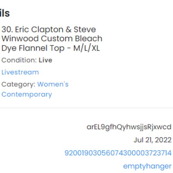 Eric Clapton and Steve Windwood Flannel Rework by Emptyhanger - Picture 6 of 6